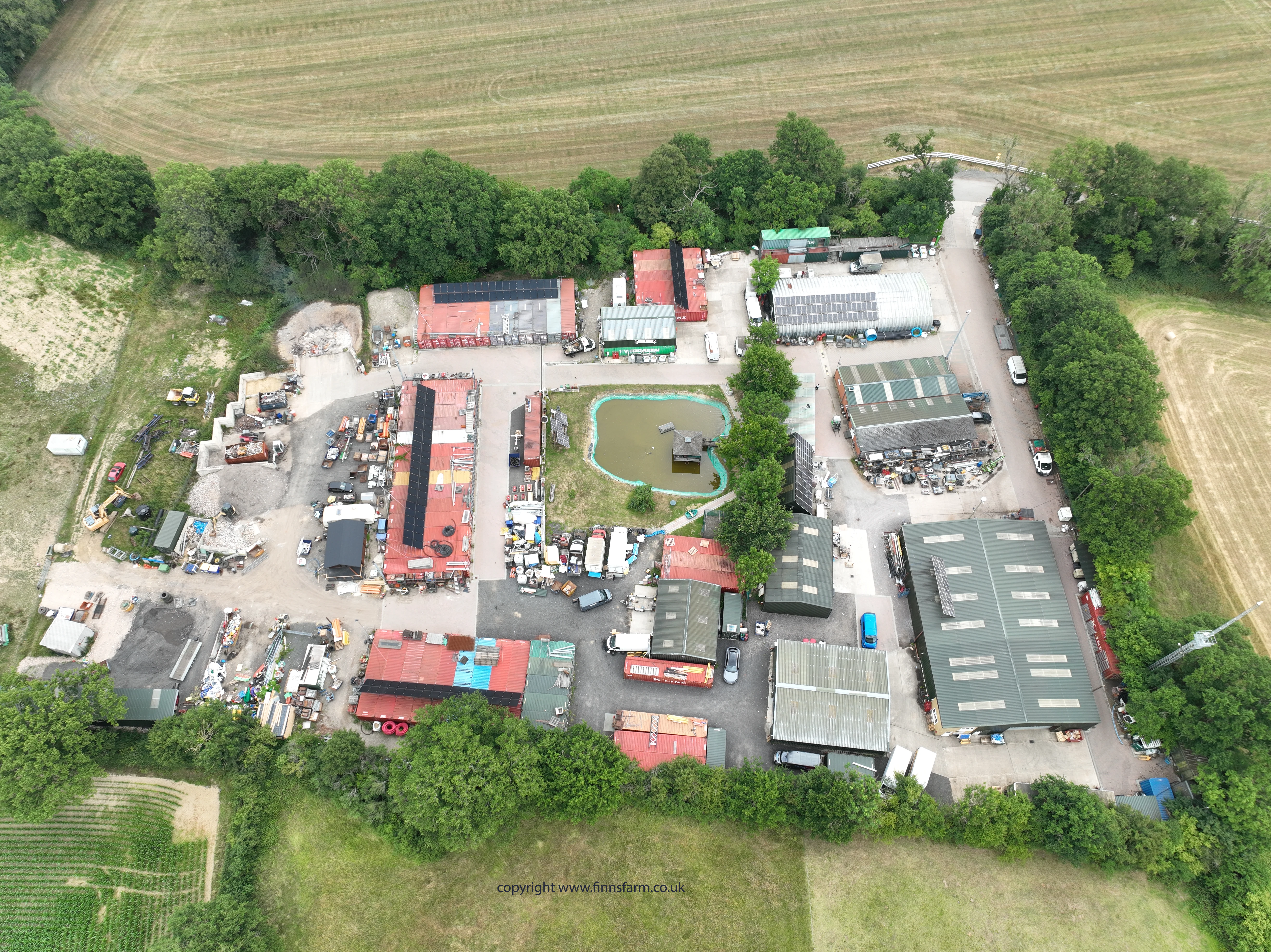 Finn's Farm Storage - Aerial Drone View